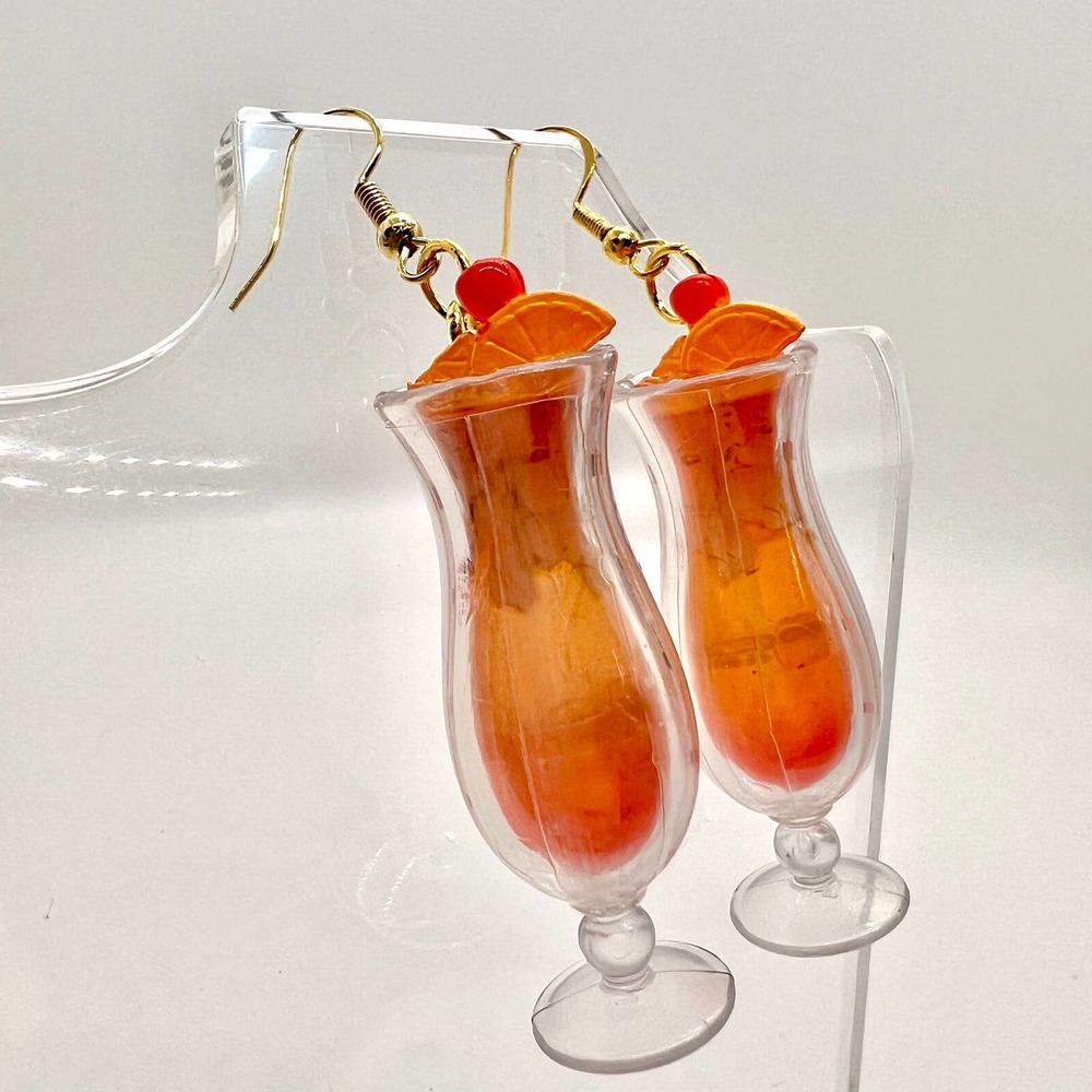 Hard Rock Drink Earrings - Restaurant Earrings - Foodie Mini Brands Earrings - Picture 4 of 11